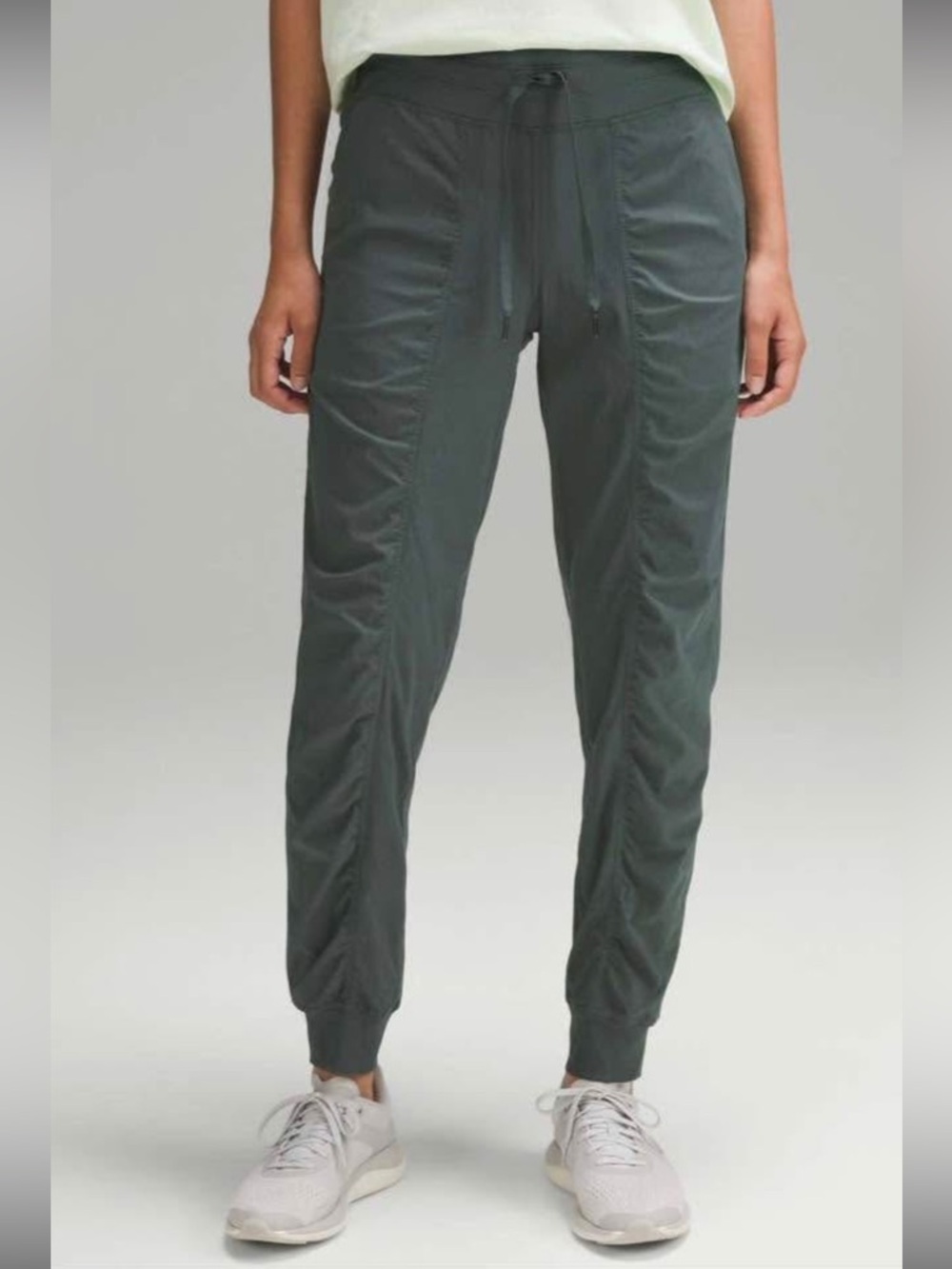 lululemon athletica dance studio jogger full length Dark Olive Drawstring